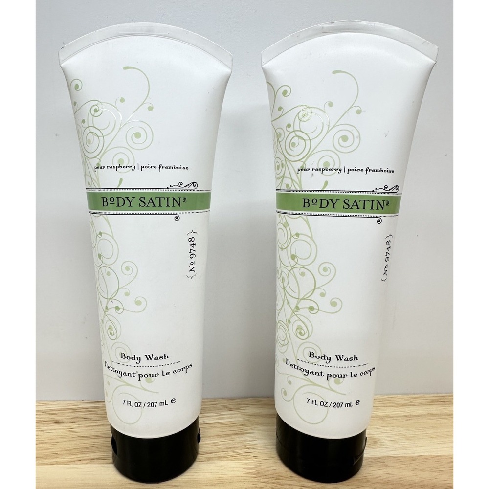 LOT OF 2 MELALEUCA Body Satin Body Wash PEAR RASPBERRY 7 oz Each